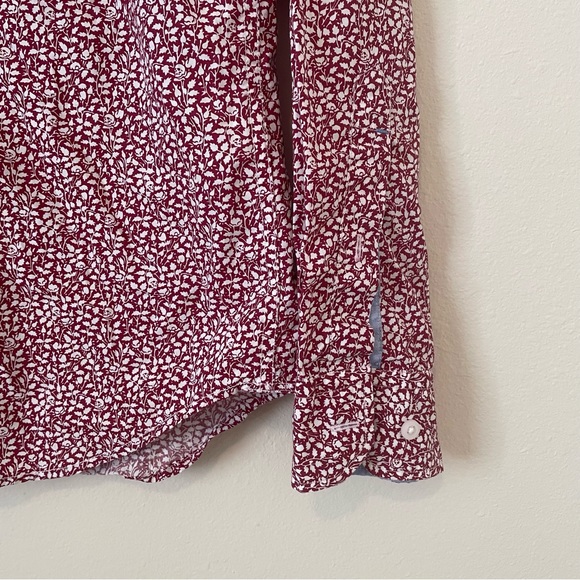 Men’s Banana Republic Custom 078 Wash Shirt Floral Skull Grant Fit Size Small - Picture 5 of 5